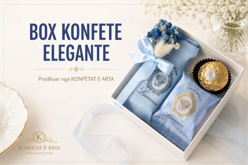 kuti kartoni mini e mbushur me cokollata
